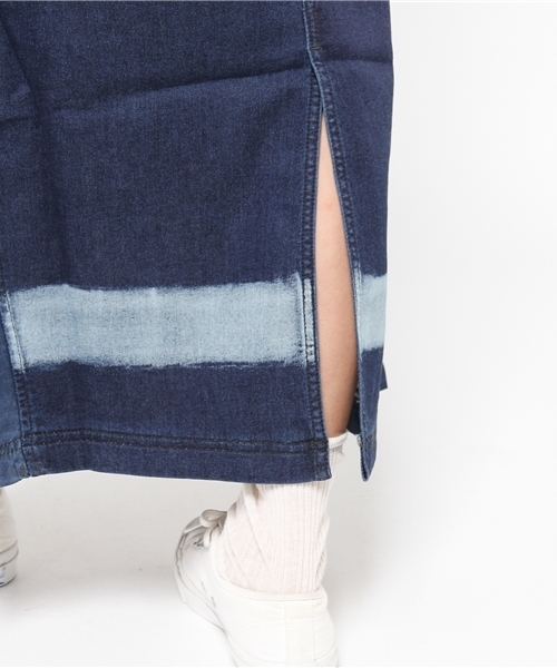 AS KNOW AS de base(アズノゥアズドゥバズ)の「(DE0741)止まれ!のSK(スカート・レディース・インディゴブルー/ブラック・FREE)」の3枚目の写真