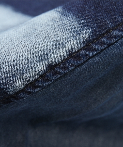 AS KNOW AS de base(アズノゥアズドゥバズ)の「(DE0741)止まれ!のSK(スカート・レディース・インディゴブルー/ブラック・FREE)」の5枚目の写真