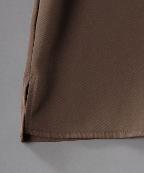 SITRY(シトリー)の「Twill Fabric Drape Shirt/別注 2WAY ドレープ オープンカラー 半袖シャツ レディース メンズ(シャツ/ブラウス・メンズ・チャコール/モカ/ホワイト/ブラック・M/L/LL)」の9枚目の写真