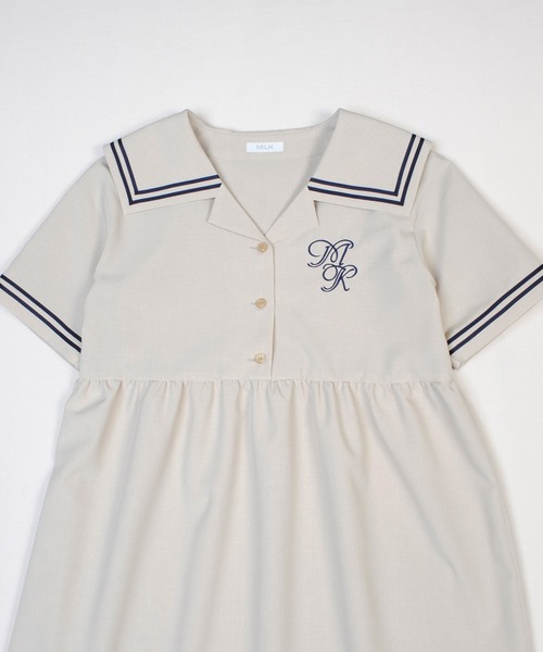 MILK（ミルク）の「Sailor シャツワンピース（シャツワンピース