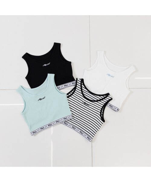 algy（アルジー）の「【ACTIVE】ロゴゴムタンタケリブタンク（タンクトップ・キッズ・その他2/ミント/ブラック/オフホワイト・XX-SMALL/X-SMALL/SMALL/MEDIUM）」の8枚目の写真
