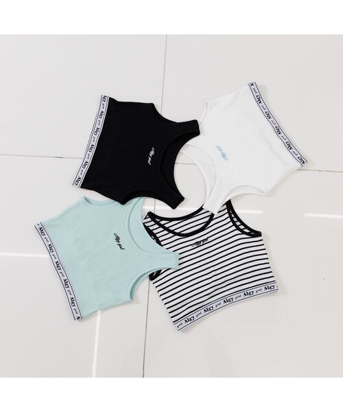 algy（アルジー）の「【ACTIVE】ロゴゴムタンタケリブタンク（タンクトップ・キッズ・その他2/ミント/ブラック/オフホワイト・XX-SMALL/X-SMALL/SMALL/MEDIUM）」の9枚目の写真