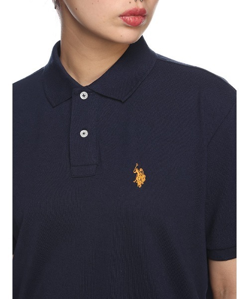U.S. POLO ASSN.(ユーエスポロアッスン)の「U.S. POLO ASSN. ワンポイントロゴ 無地 半袖 ポロシャツ(ポロシャツ・メンズ・ネイビー/グリーン/ホワイト/ブラック・LL/L/M)」の6枚目の写真