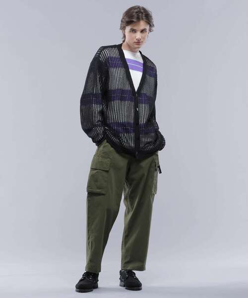 MANASTASH(マナスタッシュ)の「MANASTASH/マナスタッシュ/MESH KURTIGAN/メッシュカーディガン(カーディガン/ボレロ・メンズ・ブラック/イエロー/ブルー/モスグリーン・L/M/XL/S)」の17枚目の写真