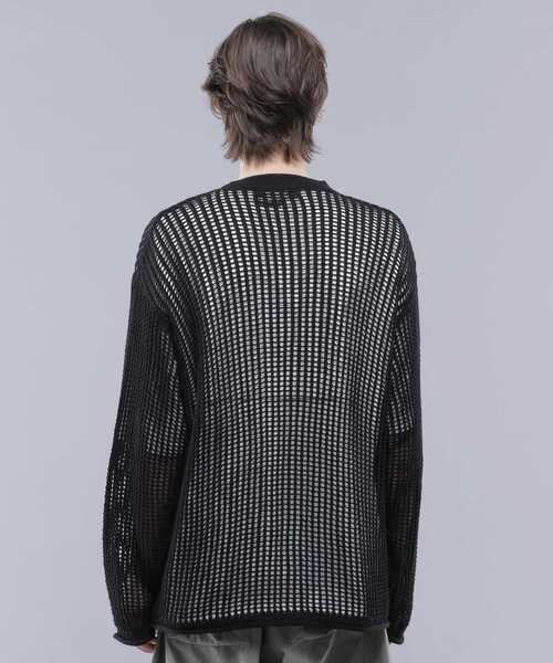 MANASTASH(マナスタッシュ)の「MANASTASH/マナスタッシュ/MESH KURTIGAN/メッシュカーディガン(カーディガン/ボレロ・メンズ・ブラック/イエロー/ブルー/モスグリーン・L/M/XL/S)」の19枚目の写真