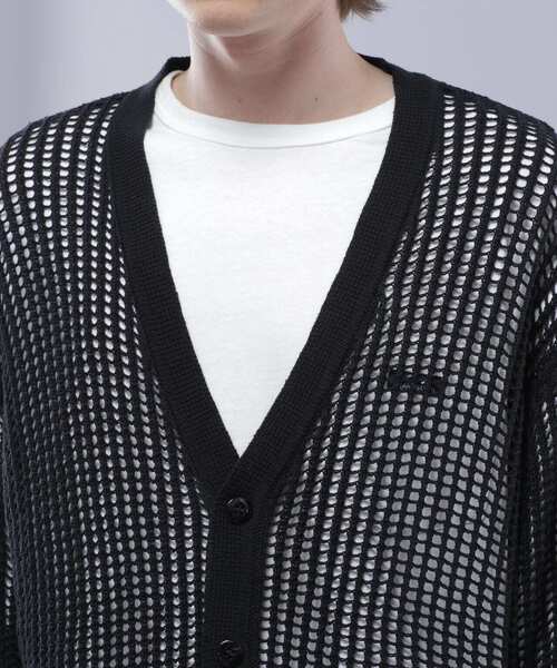 MANASTASH(マナスタッシュ)の「MANASTASH/マナスタッシュ/MESH KURTIGAN/メッシュカーディガン(カーディガン/ボレロ・メンズ・ブラック/イエロー/ブルー/モスグリーン・L/M/XL/S)」の20枚目の写真