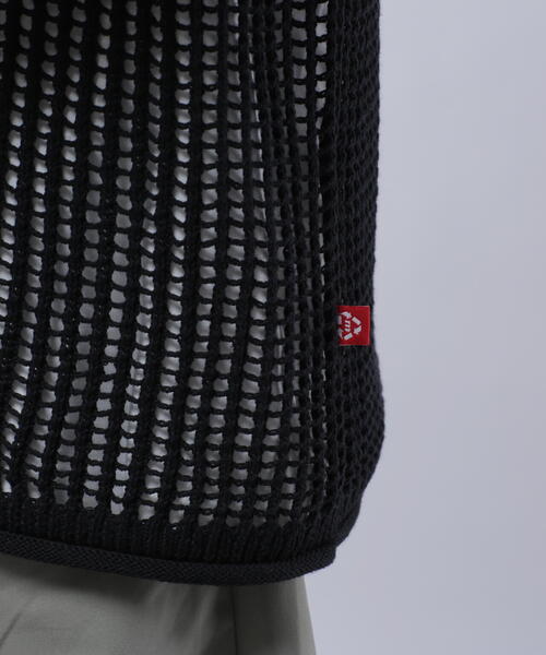 MANASTASH(マナスタッシュ)の「MANASTASH/マナスタッシュ/MESH KURTIGAN/メッシュカーディガン(カーディガン/ボレロ・メンズ・ブラック/イエロー/ブルー/モスグリーン・L/M/XL/S)」の22枚目の写真