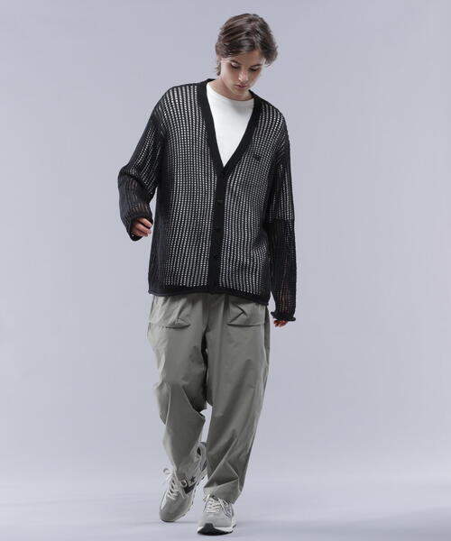 MANASTASH(マナスタッシュ)の「MANASTASH/マナスタッシュ/MESH KURTIGAN/メッシュカーディガン(カーディガン/ボレロ・メンズ・ブラック/イエロー/ブルー/モスグリーン・L/M/XL/S)」の5枚目の写真