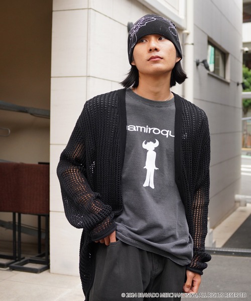 MANASTASH(マナスタッシュ)の「MANASTASH/マナスタッシュ/MESH KURTIGAN/メッシュカーディガン(カーディガン/ボレロ・メンズ・ブラック/イエロー/ブルー/モスグリーン・L/M/XL/S)」の9枚目の写真