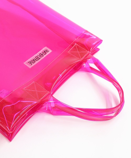 RNA（アールエヌエー）の「E4995 クリアトートバッグ（トートバッグ・レディース・ブラウン/ピンク/ブルー・FREE）」の11枚目の写真