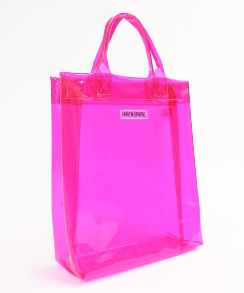 RNA（アールエヌエー）の「E4995 クリアトートバッグ（トートバッグ・レディース・ブラウン/ピンク/ブルー・FREE）」の6枚目の写真