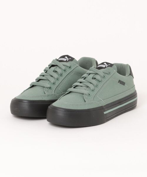 PUMA(プーマ)の「《PUMA》コート クラシック バルク(スニーカー・メンズ・ホワイト×ブラック/ブラック×ホワイト/グリーン系その他・22.0cm/22.5cm/23.0cm/23.5cm/24.0cm/24.5cm/25.0cm/25.5cm/26.0cm/26.5cm/27.0cm/27.5cm/28.0cm)」の3枚目の写真