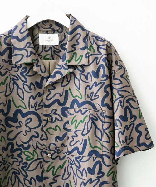 URBAN RESEARCH Sonny Label(アーバンリサーチサニーレーベル)の「『接触冷感』『イージーケア』総柄プリントショートスリーブシャツ(シャツ/ブラウス・メンズ・ベージュ/ネイビー/オフホワイト/カーキ・MEDIUM/LARGE)」の4枚目の写真
