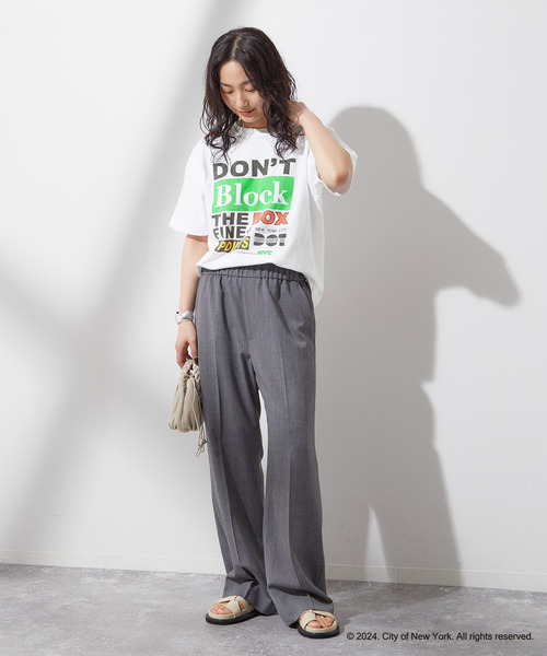 GOOD ROCK SPEED(グッドロックスピード)の「【NYC×GOOD ROCK SPEED 】 DONT BLOCK TEE:Tシャツ(Tシャツ/カットソー・レディース・ホワイト・FREE)」の2枚目の写真