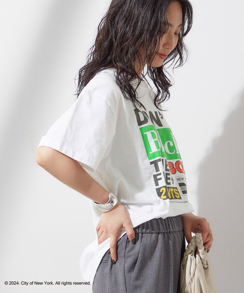 GOOD ROCK SPEED(グッドロックスピード)の「【NYC×GOOD ROCK SPEED 】 DONT BLOCK TEE:Tシャツ(Tシャツ/カットソー・レディース・ホワイト・FREE)」の7枚目の写真