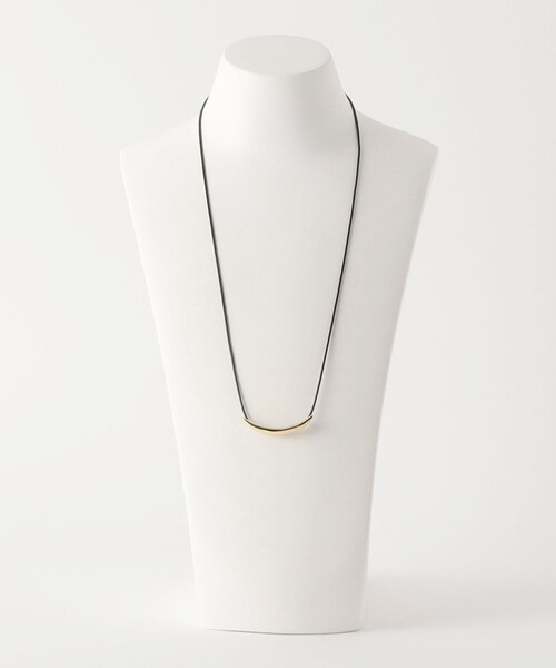 green label relaxing（グリーンレーベルリラクシング）の「クレセントバー＆コードスライド ネックレス（ネックレス・レディース・シルバー/ゴールド・FREE）」の9枚目の写真