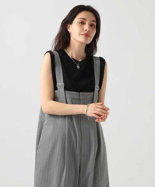 BAYFLOW（ベイフロー）の「ストライプサロペット（サロペット/オーバーオール・レディース・ネイビー/グレー・SMALL/MEDIUM）」の6枚目の写真