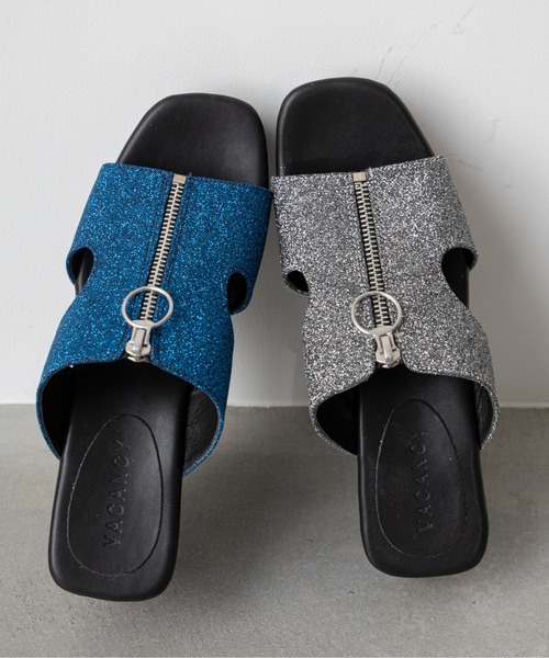 VACANCY（ヴァカンシー）の「厚底ラメサンダル（サンダル・レディース・ブラック/ブルー・MEDIUM/X-LARGE/LARGE）」の9枚目の写真