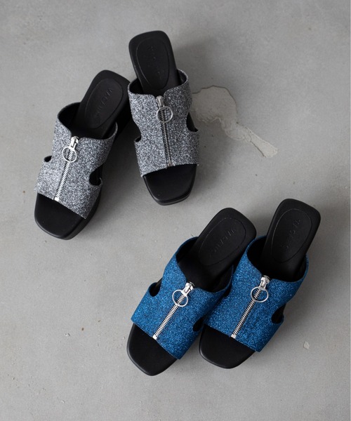 VACANCY（ヴァカンシー）の「厚底ラメサンダル（サンダル・レディース・ブラック/ブルー・MEDIUM/X-LARGE/LARGE）」の11枚目の写真