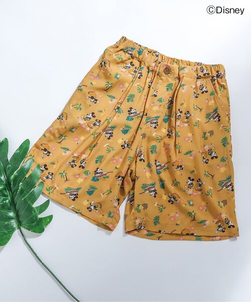 F.O.KIDS(エフオーキッズ)の「【セットアップ・お揃い可能】ディズニーキャラクターALOHA SHORTS(オトナ)(その他パンツ・レディース・アイボリー/ネイビー/オレンジ・LARGE/MEDIUM)」の3枚目の写真