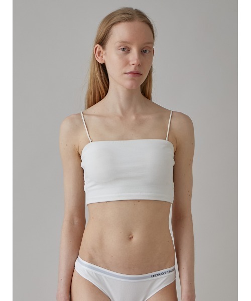 UNDERSON UNDERSON（アンダーソン アンダーソン）の「ベアトップブラ（ブラジャー・レディース・ホワイト/ブラック・0/2/1）」の17枚目の写真