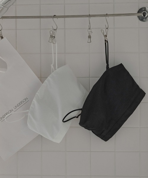 UNDERSON UNDERSON（アンダーソン アンダーソン）の「ベアトップブラ（ブラジャー・レディース・ホワイト/ブラック・0/2/1）」の3枚目の写真