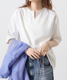 ATU 編み柄ジャカードスキッパーTee
