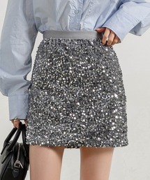 DAY CLOSET | レディース スパンコールAラインミニスカート(スカート)