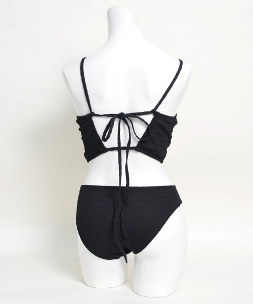 LAVIA（ラヴィア）の「ストリングキャミソールビキニ（水着・レディース・グリーン/ブラック・M/L）」の8枚目の写真