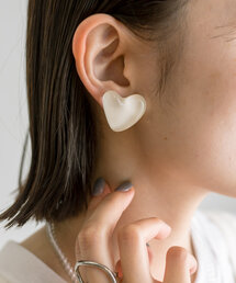 mystic | クリアハートイヤリング(ブレスレット)