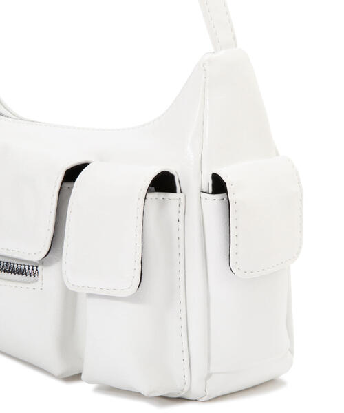 FREE'S MART（フリーズマート）の「◆カーゴバッグ（ハンドバッグ・レディース・ブラック/ホワイト・ﾌﾘ-）」の11枚目の写真