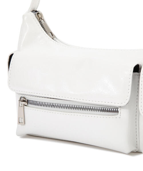 FREE'S MART（フリーズマート）の「◆カーゴバッグ（ハンドバッグ・レディース・ブラック/ホワイト・ﾌﾘ-）」の12枚目の写真