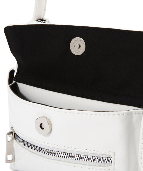 FREE'S MART（フリーズマート）の「◆カーゴバッグ（ハンドバッグ・レディース・ブラック/ホワイト・ﾌﾘ-）」の14枚目の写真