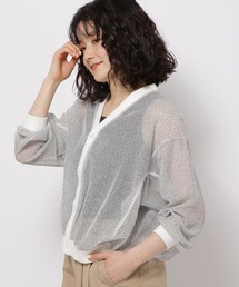 niko and... | シアーラッセルストライプカーディガン(カーディガン/ボレロ)