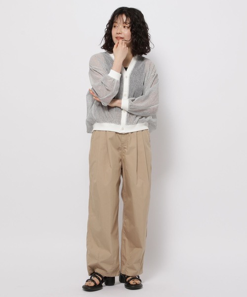 niko and...（ニコアンド）の「シアーラッセルストライプカーディガン（カーディガン/ボレロ・レディース・ラベンダー/チャコール/オフホワイト・FREE）」の15枚目の写真