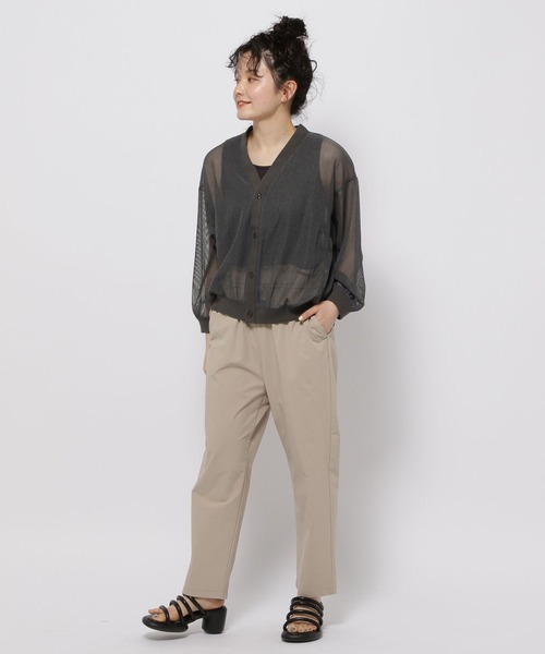 niko and...（ニコアンド）の「シアーラッセルストライプカーディガン（カーディガン/ボレロ・レディース・ラベンダー/チャコール/オフホワイト・FREE）」の17枚目の写真