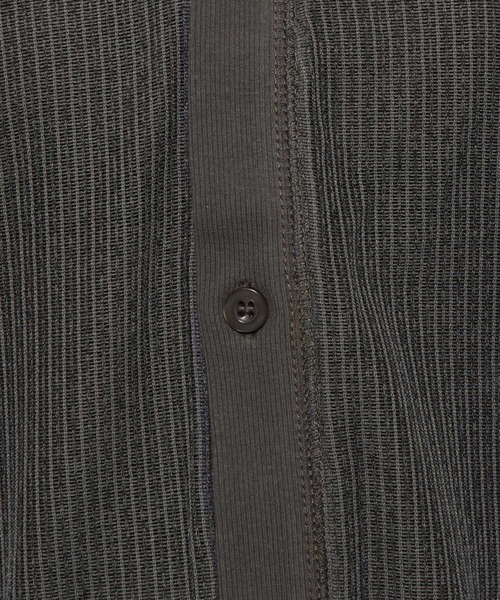 niko and...（ニコアンド）の「シアーラッセルストライプカーディガン（カーディガン/ボレロ・レディース・ラベンダー/チャコール/オフホワイト・FREE）」の6枚目の写真