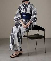 セール】KEITAMARUYAMA × Ameri BLACK FLOWER YUKATA（浴衣）｜KEITA