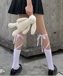「ハッピー@さま専用」エレモアハイソックス　ベージュM✖️3 ハイソックス2足組 2本ライン トップバリュ キッズ16cm-21cm