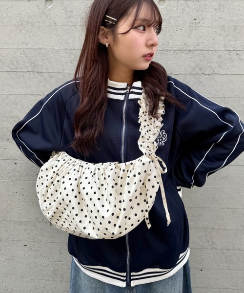 SOLLON.（ソルロン）の「ドットクシュクシュショルダーバッグ（ショルダーバッグ・レディース・ブラック/アイボリー/ホワイト・FREE）」の19枚目の写真