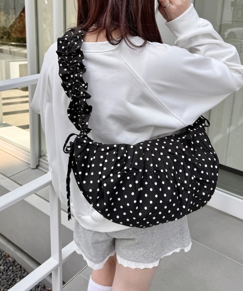 【sio】DOT FLUFFY SHOULDER BAGドット ショルダーバッグ 追跡付 sio】DOT FLUFFY SHOULDER BAGドット ショルダーバッグ 追跡付