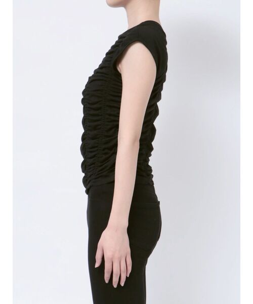 MURUA（ムルーア）の「ランダムシャーリングトップス（Tシャツ/カットソー・レディース・オレンジ/ブラック・FREE）」の12枚目の写真