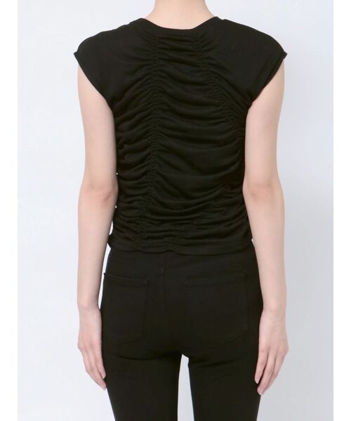 MURUA（ムルーア）の「ランダムシャーリングトップス（Tシャツ/カットソー・レディース・オレンジ/ブラック・FREE）」の11枚目の写真