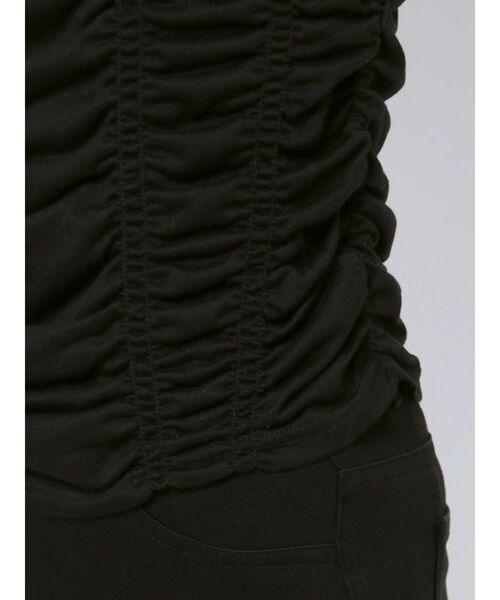 MURUA（ムルーア）の「ランダムシャーリングトップス（Tシャツ/カットソー・レディース・オレンジ/ブラック・FREE）」の8枚目の写真