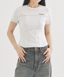 JOHN LAWRENCE SULLIVAN | 【JOHN LAWRENCE SULLIVAN/ジョンローレンスサリバン《STUDIOUS別注》ジャージービスチェTシャツ(Tシャツ/カットソー)