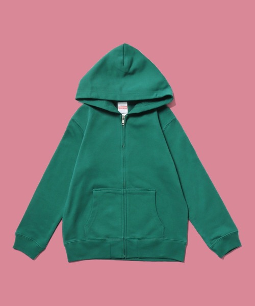 United Athle(ユナイテッドアスレ)の「10.0oz スウェット 裏毛フルジップパーカー フーディー(パーカー・キッズ・ダークブラウン/ベージュ/ネイビー/チャコール/オリーブ/ブラック/グレー/ロイヤルブルー/パープル/グリーン/バーガンディー・150/130/110)」の7枚目の写真