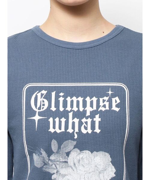 jouetie(ジュエティ)の「ワッフルフィットロンT(Tシャツ/カットソー・レディース・ブラック/オフホワイト/ブルー・MEDIUM)」の5枚目の写真