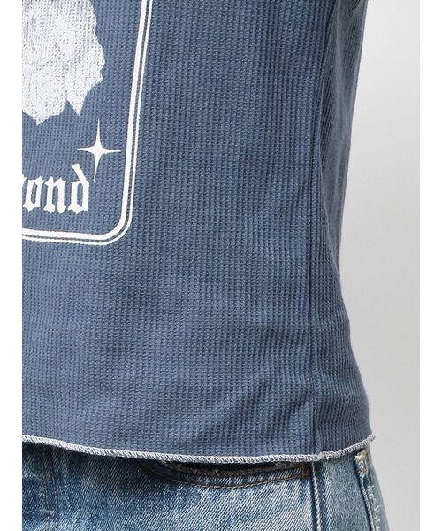 jouetie(ジュエティ)の「ワッフルフィットロンT(Tシャツ/カットソー・レディース・ブラック/オフホワイト/ブルー・MEDIUM)」の12枚目の写真