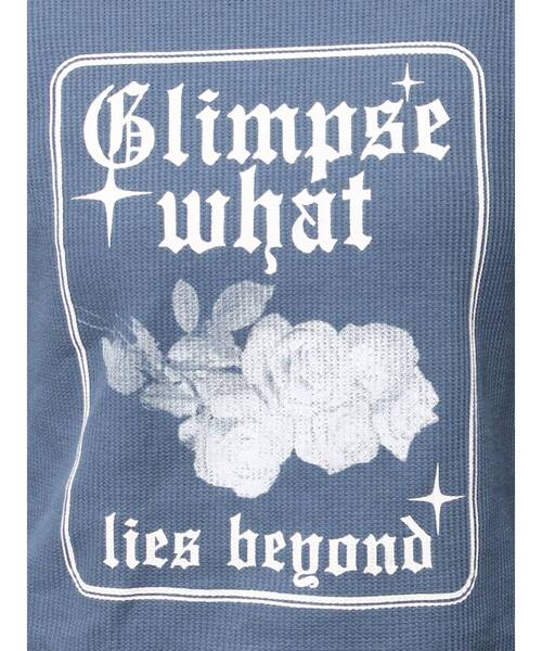 jouetie(ジュエティ)の「ワッフルフィットロンT(Tシャツ/カットソー・レディース・ブラック/オフホワイト/ブルー・MEDIUM)」の17枚目の写真