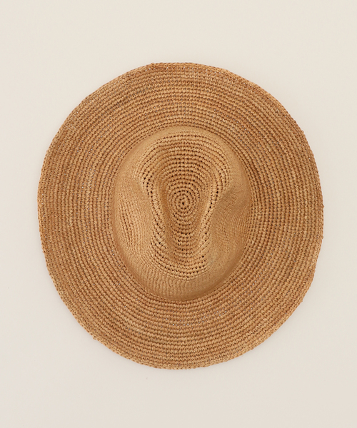 plage(プラージュ)の「RAFFIA NAKAORE ハット(ハット・レディース・ベージュ・FREE)」の5枚目の写真